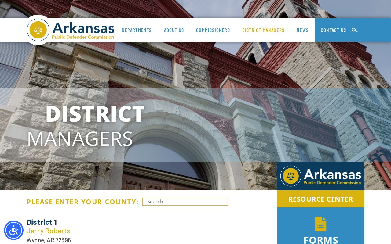 Carroll County criminal history public defender district list