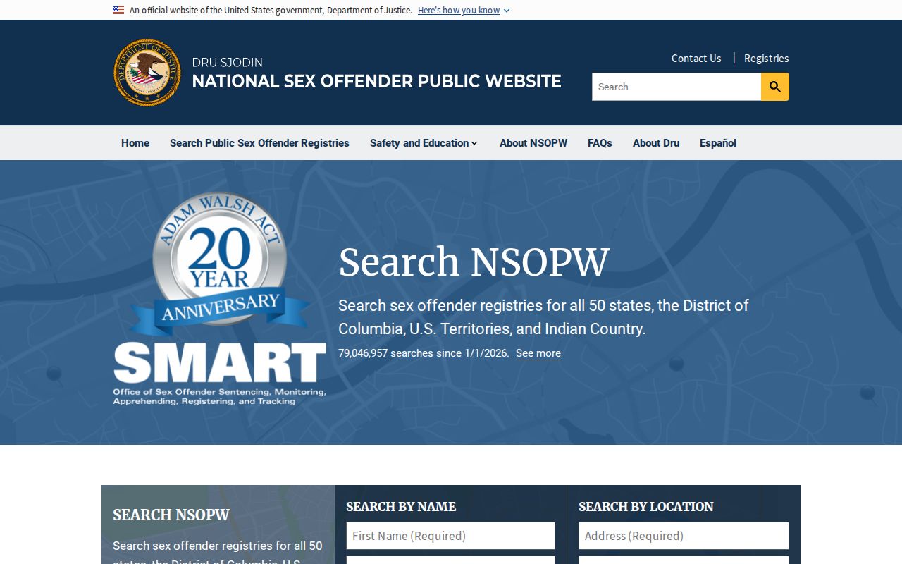 Carroll County sex offender search NSOPW cross-state layer